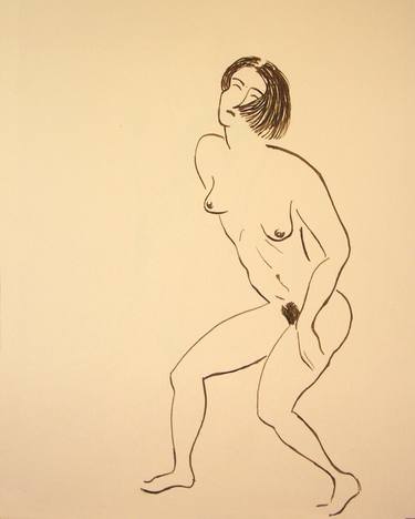 Original Figurative Nude Drawings by NYWA ART PROJECT