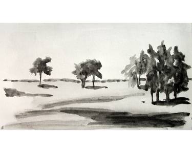 Original Abstract Landscape Drawings by NYWA ART PROJECT