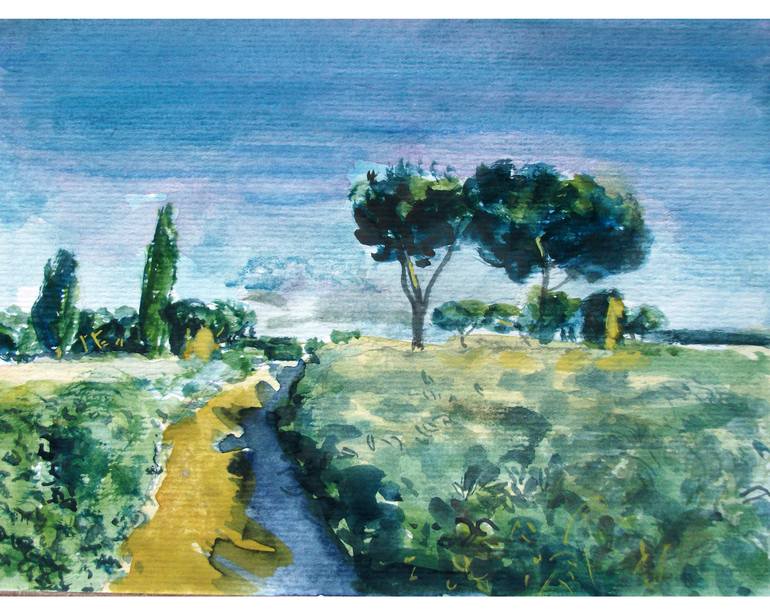 Italian Countryside Landscape Painting Kit/impressionist 