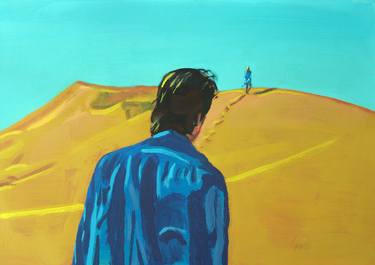 Desert -  Modern, Realism, Figurative, Portraiture, Acrylic and tempera on paper series thumb