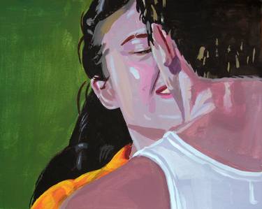 Love: "Me too" - Modern, Realism, Figurative, Portraiture, Acrylic and tempera on paper series thumb