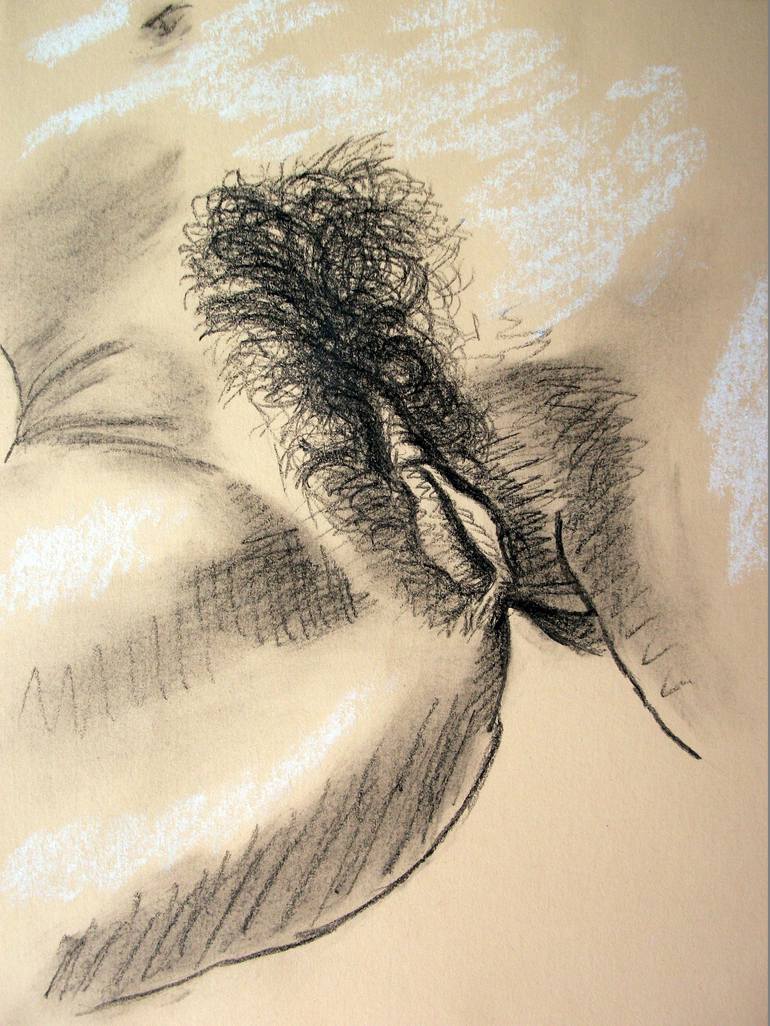 ...beautiful erotic places of Asian girls and women #2 - Charcoal, chalk an...