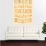 Presentation of the multi panel beige background, real measurements