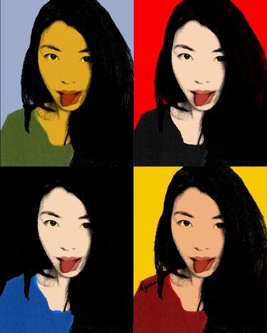 Print of Pop Art Portrait Digital by NYWA ART PROJECT