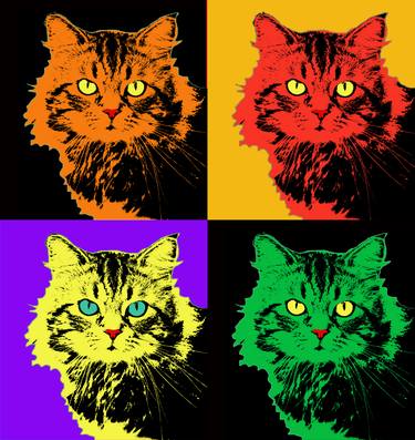 Original Pop Art Animal Digital by NYWA ART PROJECT