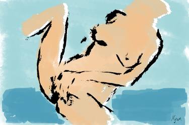 Original Abstract Expressionism Nude Digital by NYWA ART PROJECT