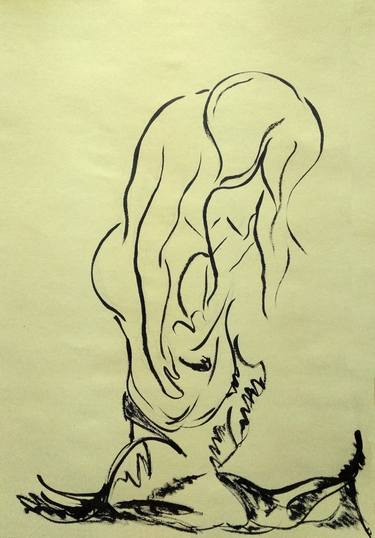 Original Abstract Erotic Drawings by NYWA ART PROJECT