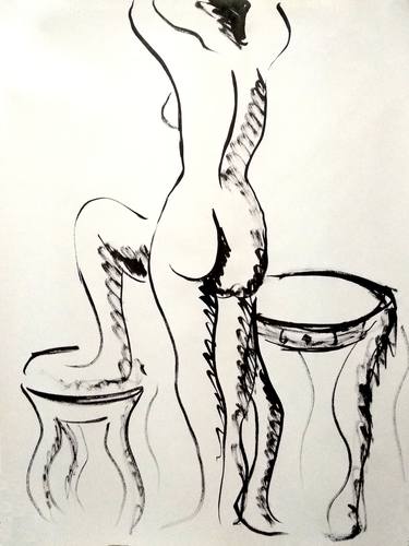 Original Nude Drawings by NYWA ART PROJECT