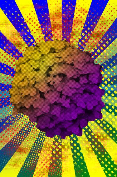 Hydrangea,  hortensia - Pop art flower serie thumb