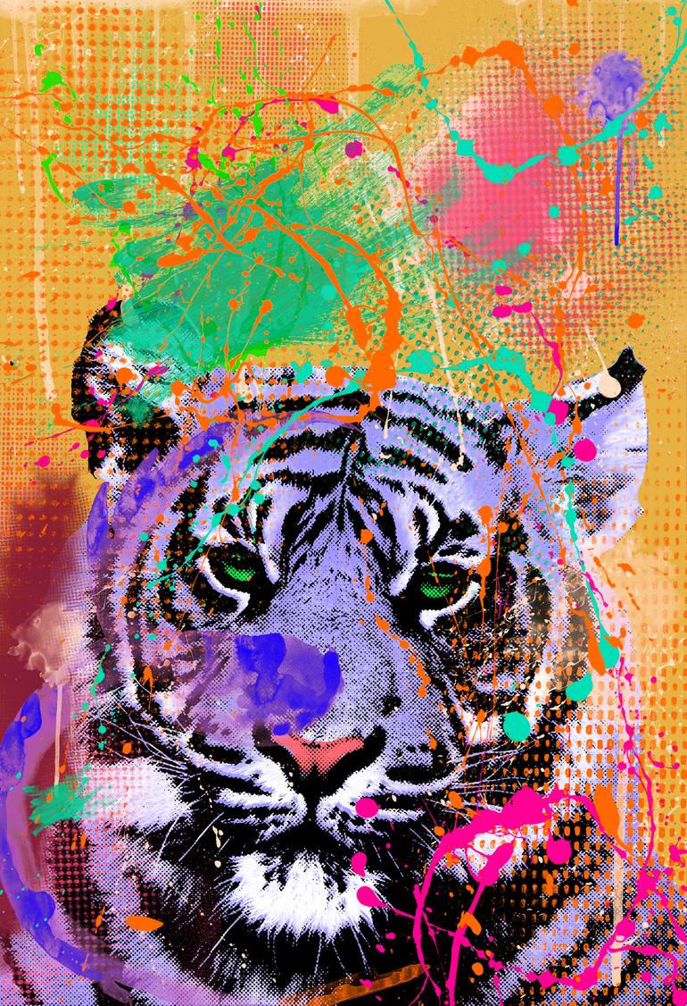 tiger pop art