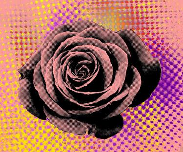 Original Pop Art Floral Digital by NYWA ART PROJECT