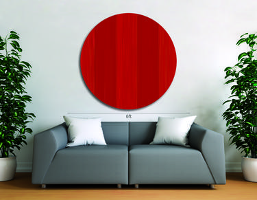 Circle - Red - Abstract expressionism thumb