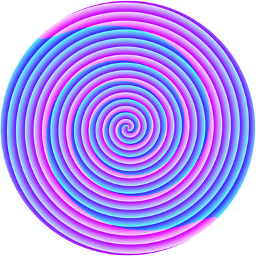 Spiral - Psychedelic colors - Sculture thumb