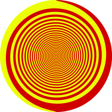 Spiral - Yellow Red - States of mind - Sculpture thumb