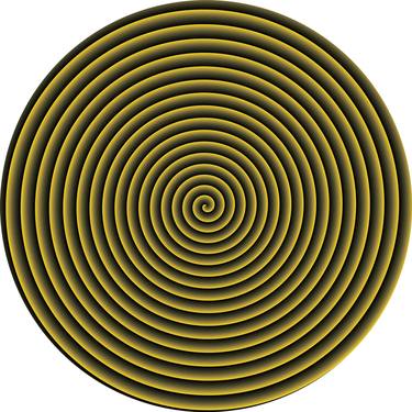 Spiral - Black and Gold - States of mind - Sculpture thumb