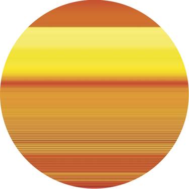 Orange sun - Optimistic, light - Sculpture #03 thumb