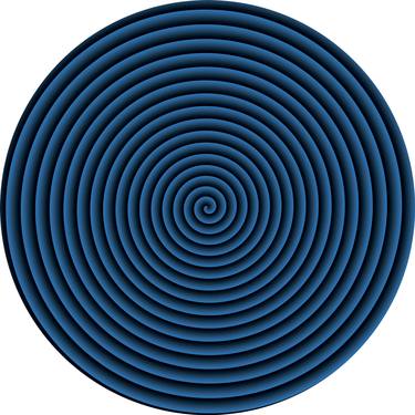 Saatchi Art Artist NYWA ART PROJECT; New-Media, “Spiral 6 - Blue black” #art