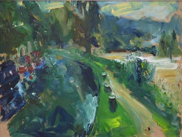 Print of Expressionism Landscape Paintings by stephen kinder