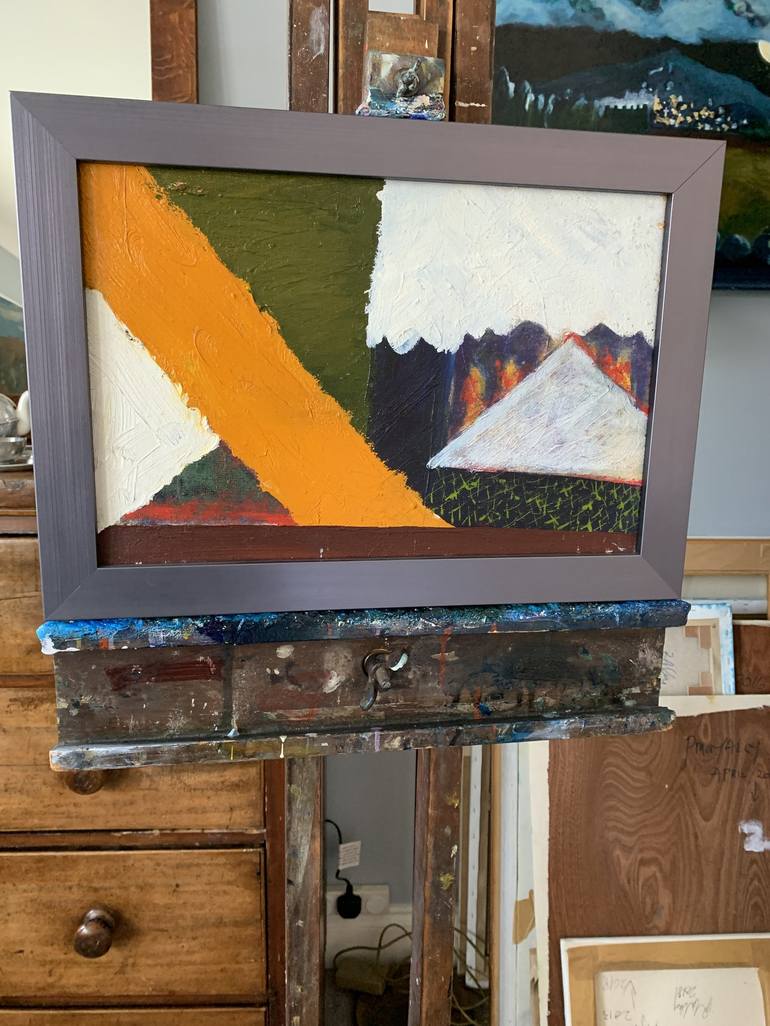 Original Abstract Landscape Painting by Peter M McNally