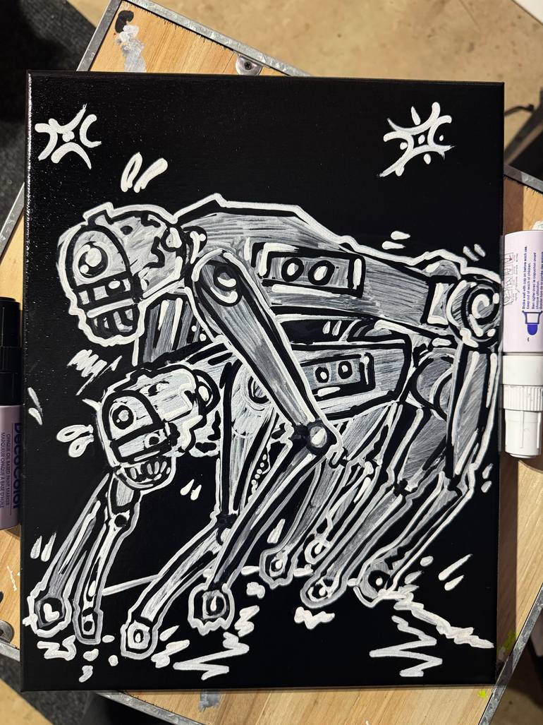 Original Conceptual Erotic Painting by Travis Burns