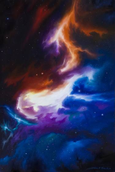 Print of Modern Outer Space Paintings by James Christopher Hill