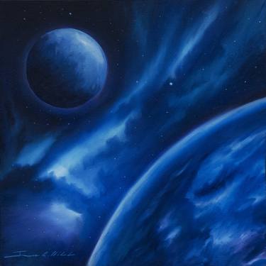 Original Fine Art Outer Space Paintings by James Christopher Hill