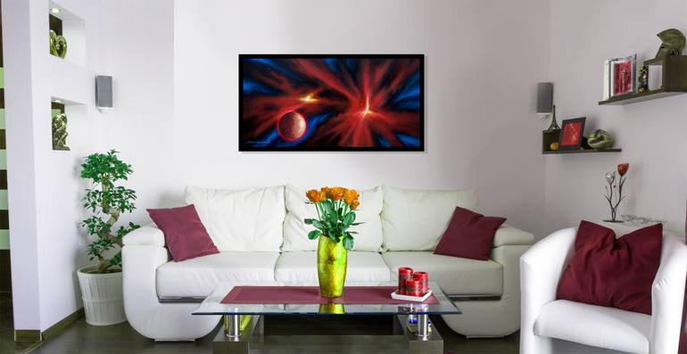 Original Abstract Science Painting by James Christopher Hill