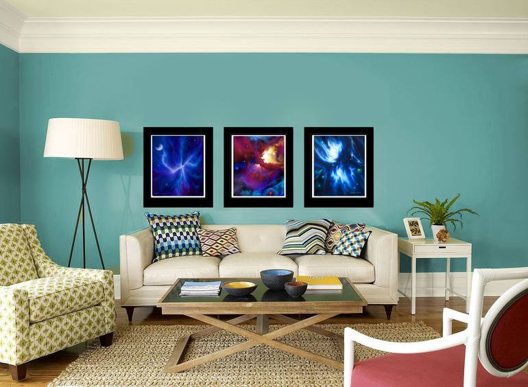 Original Abstract Outer Space Digital by James Christopher Hill
