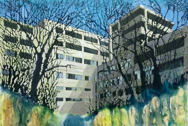 Original Architecture Paintings by Patrick Spoelstra