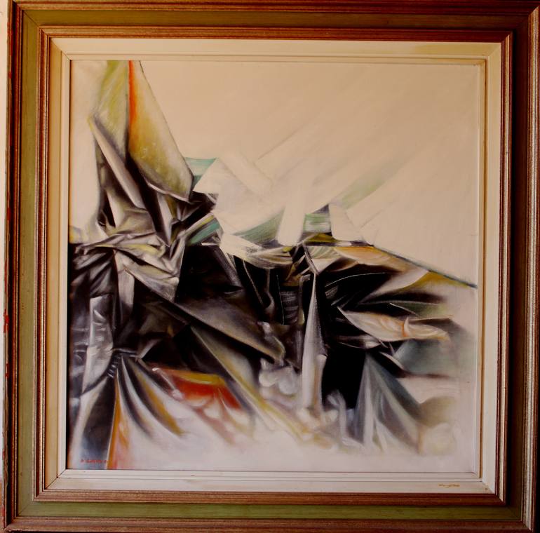 Original Abstract Expressionism Science/Technology Painting by Ernesto Di Battista