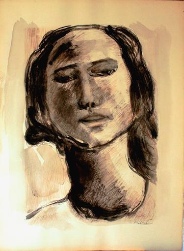 Original Figurative Portrait Drawings by ernesto di battista