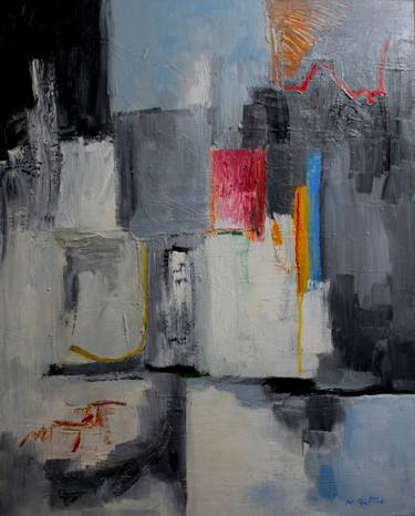 Original Abstract Expressionism Architecture Paintings by ernesto di battista