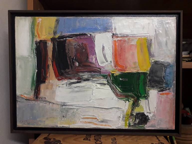 Original Abstract Expressionism Abstract Painting by ernesto di battista