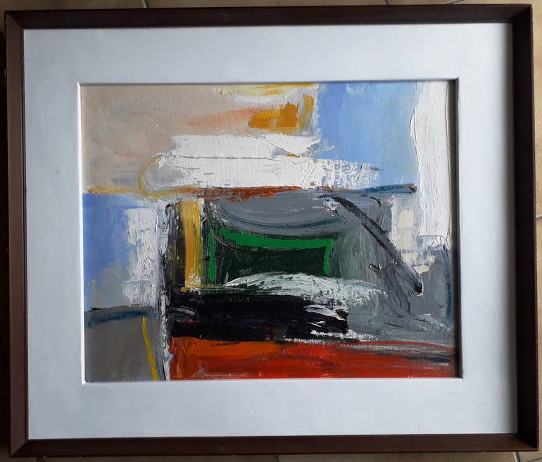 Original Abstract Expressionism Seascape Painting by Ernesto Di Battista