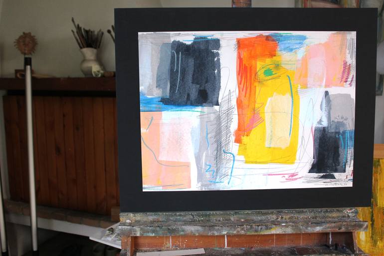 Original Abstract Expressionism Abstract Painting by Ernesto Di Battista