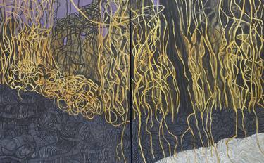 Original Expressionism Botanic Paintings by Katarzyna Gintowt