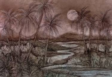 Original Abstract Painting by Sabah Matti Ibrahim