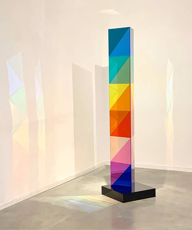 Original Geometric Sculpture by Seda Saar