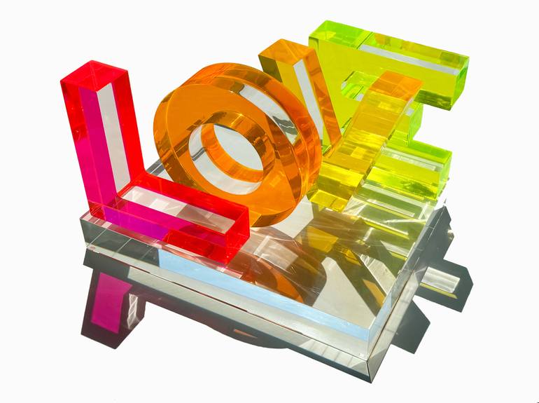 Original Abstract Love Sculpture by Seda B Saar