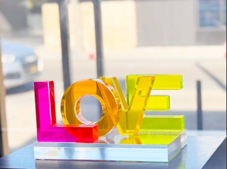 Original Abstract Love Sculpture by Seda B Saar