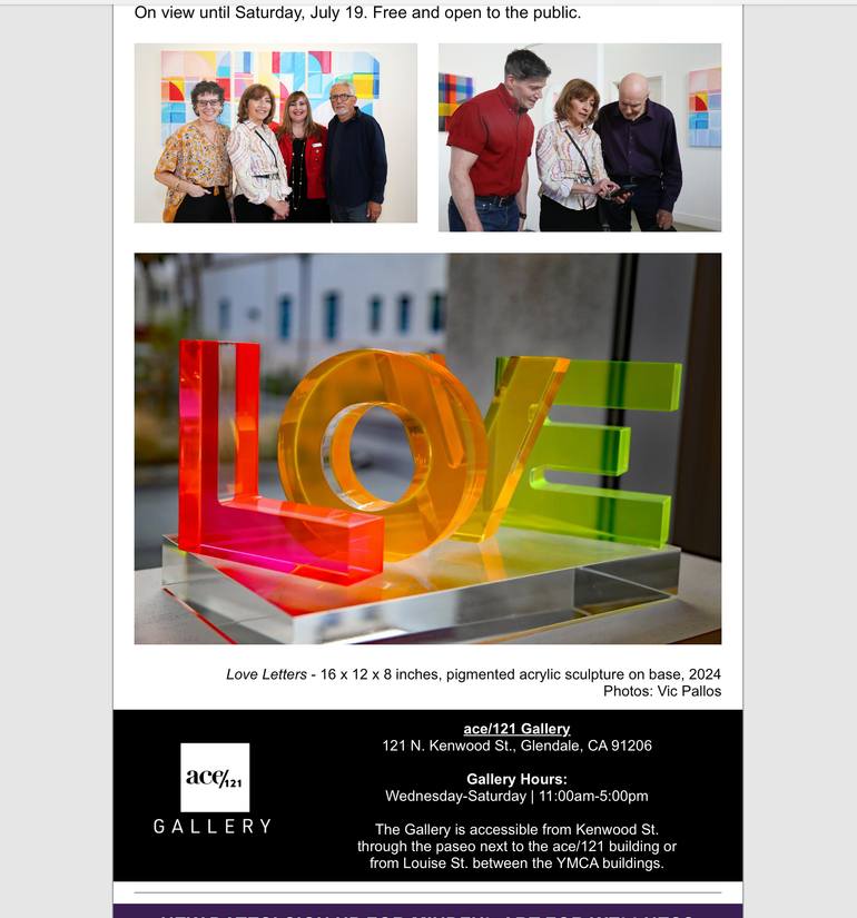 Original Abstract Love Sculpture by Seda B Saar