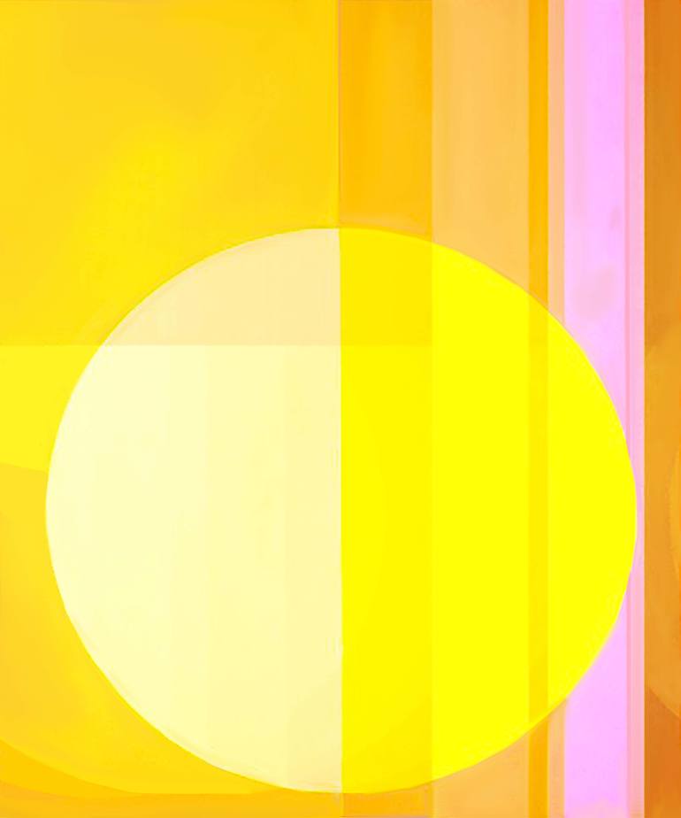 Original Abstract Geometric Painting by Seda B Saar
