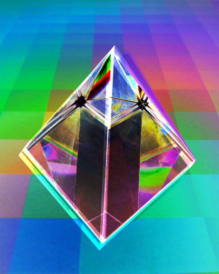 Original Abstract Geometric Digital by Seda B Saar