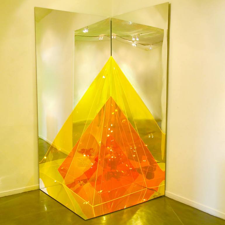 Original Abstract Geometric Installation by Seda Saar