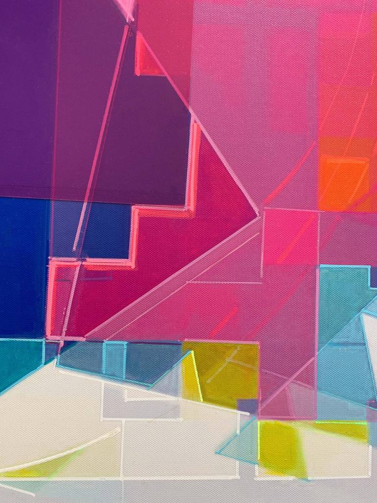 Original Abstract Geometric Painting by Seda Saar
