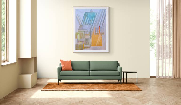 Original Conceptual Abstract Painting by Seda B Saar