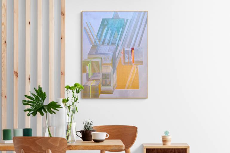 Original Conceptual Abstract Painting by Seda B Saar