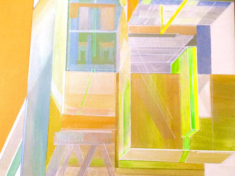 Original Conceptual Abstract Painting by Seda B Saar