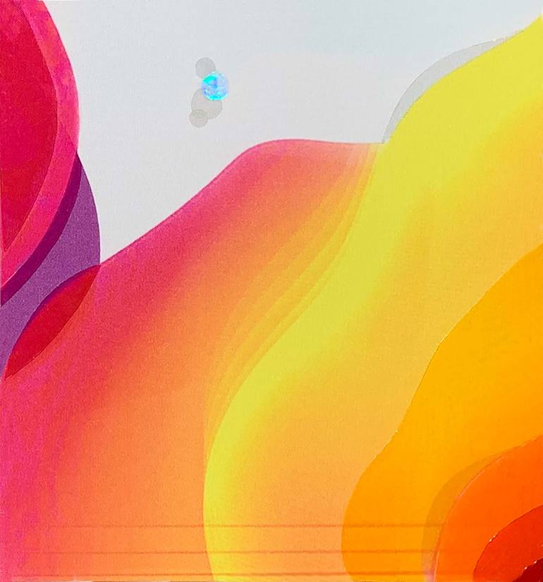 Original Conceptual Abstract Painting by Seda B Saar
