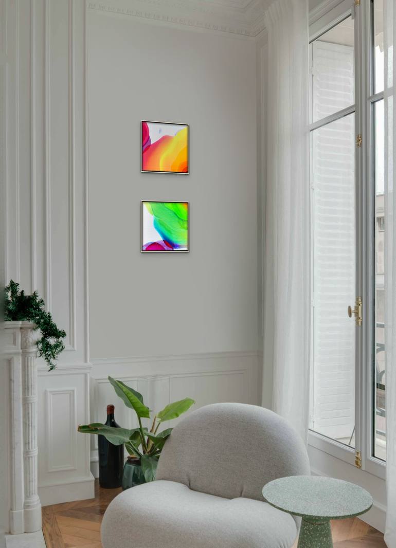 Original Conceptual Abstract Painting by Seda B Saar